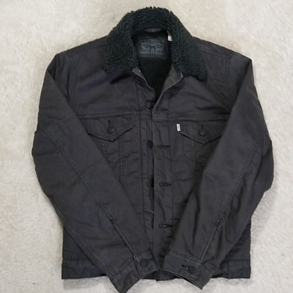 Levi's Jacket Size Small Button Front Sherpa lined